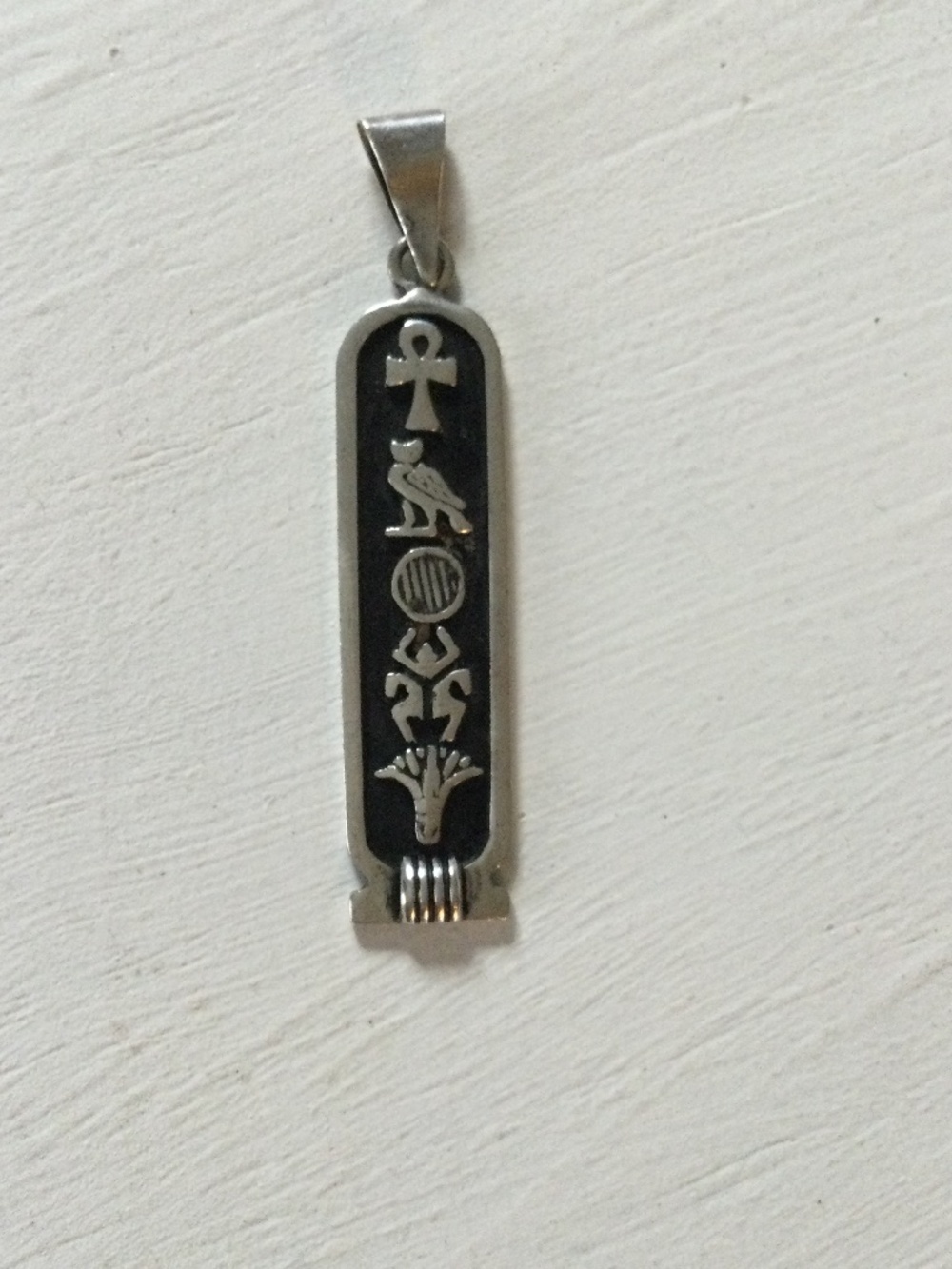 Personalized Cartouche 925 Silver Pendant Written in Hieroglyphics